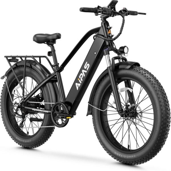 LEONX Aipas M2 Electric Mountain Bike – 1500W, 30MPH, 26″ Fat Tires
