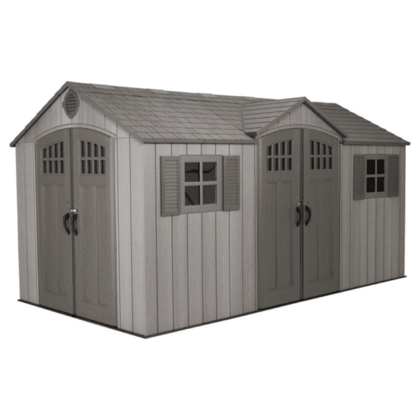 Lifetime 15′ x 8′ Rough Cut Backyard Storage Shed With Floor (60318)