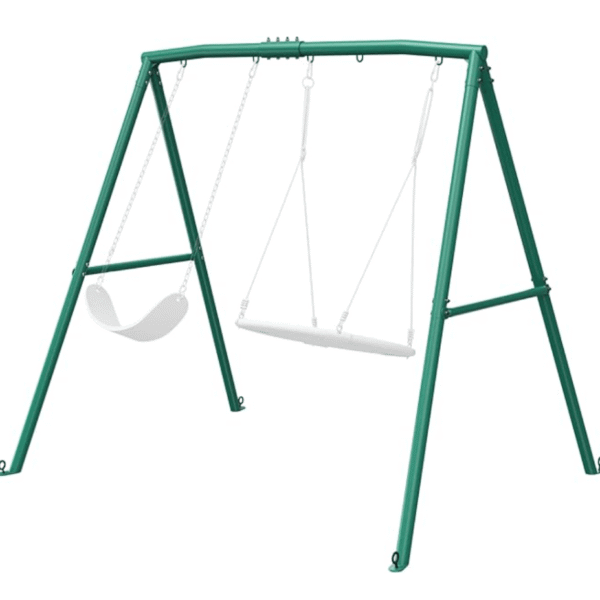 440lbs Extra Large Metal Swing Frame with 5 Hanging Hooks, Heavy Duty A-Frame Swing Stand