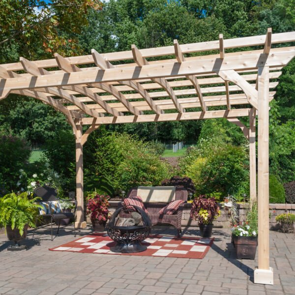 10×12 Outdoor Wood Pergola Kit