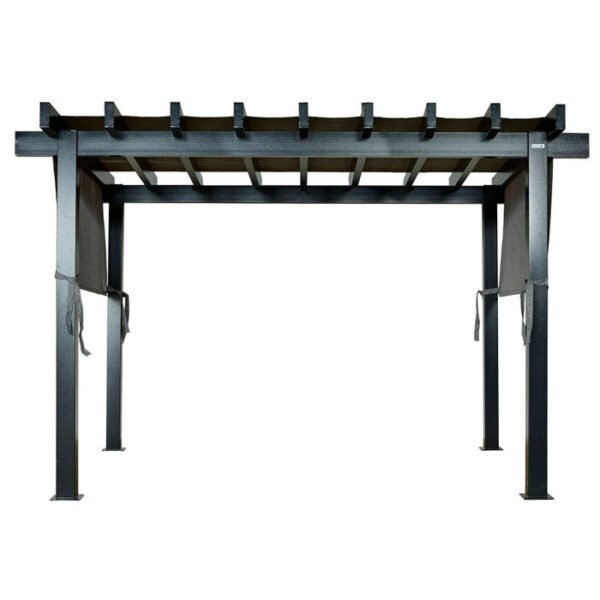 10×13 Outdoor Aluminum Pergola with Retractable Canopy