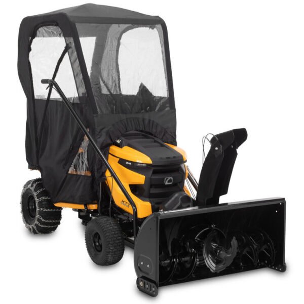 42-in Three-Stage Snow Blower Attachment for Riding Mowers, Steel Chute & Accelerator