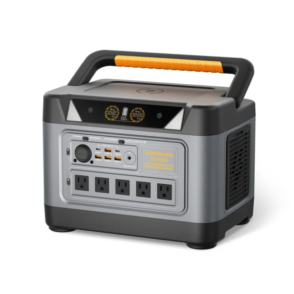 UDPOWER S1200 Portable Power Station 1200W (Surge 1800W), Max 400W Solar Input, UPS, UL2743, for Home RV Emergency, Pure Sine Wave Visit the UDPOWER Store
