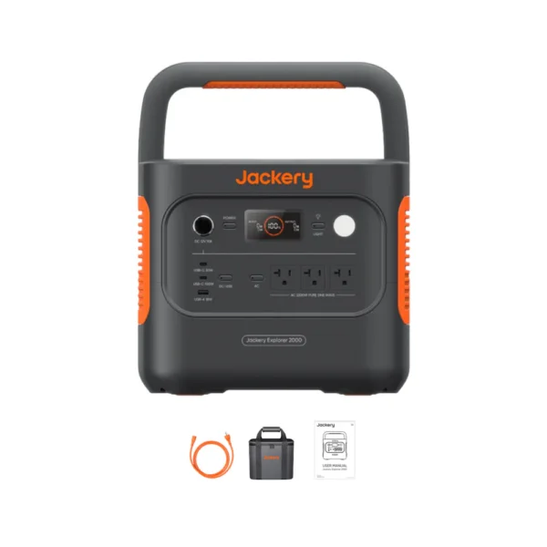 Jackery Explorer 2000 v2 Portable Power Station | 2042Wh | 2200W | 400W Solar Input