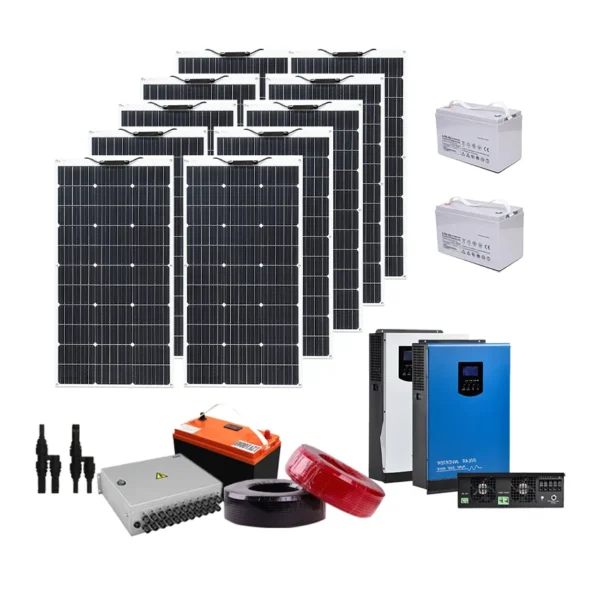 Complete 5000W Solar Panel Kit Home